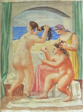 La coiffure 1 1922 Desnudo abstracto Pinturas al óleo